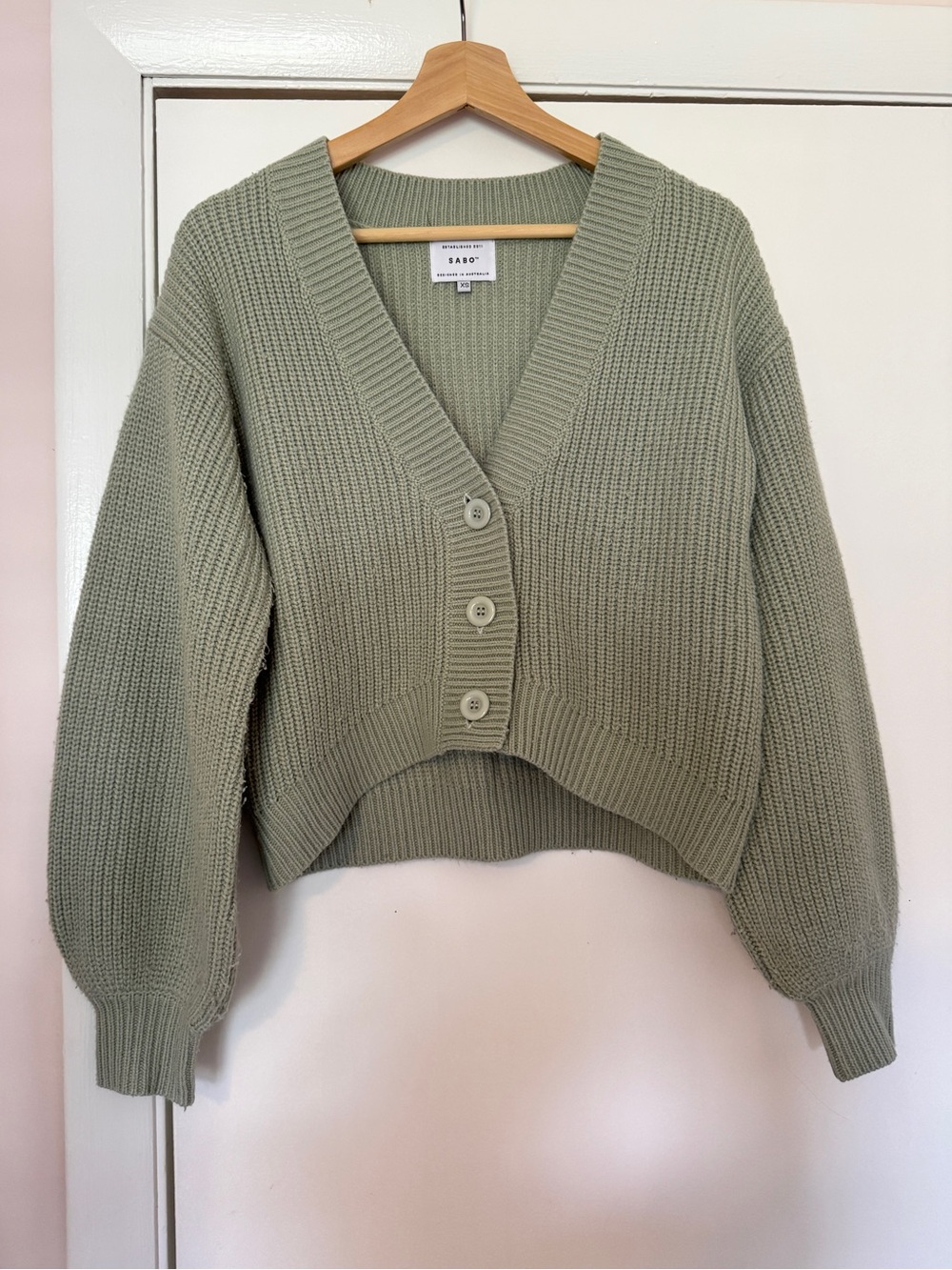 Sabo Skirt Slouchy Sweater, Seafoam Green, XS